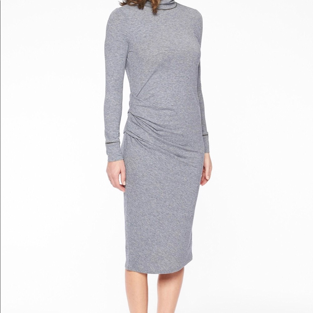 NWT ATHLETA INDUSTRY TURTLENECK MIDI DRESS